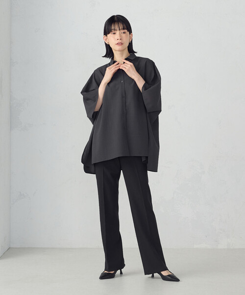 COMME CA ISM(コムサイズム)の「オーバーサイズ シャツ(シャツ/ブラウス・レディース・サックスブルー/ホワイト/チャコール・FREE)」の12枚目の写真
