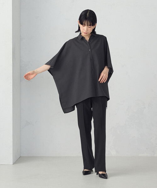COMME CA ISM(コムサイズム)の「オーバーサイズ シャツ(シャツ/ブラウス・レディース・サックスブルー/ホワイト/チャコール・FREE)」の13枚目の写真
