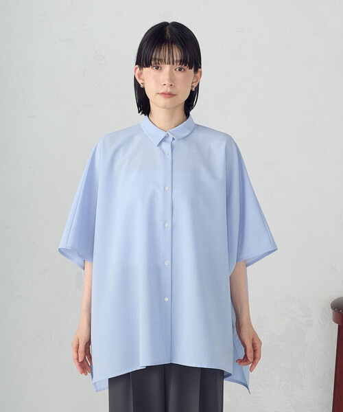 COMME CA ISM(コムサイズム)の「オーバーサイズ シャツ(シャツ/ブラウス・レディース・サックスブルー/ホワイト/チャコール・FREE)」の18枚目の写真