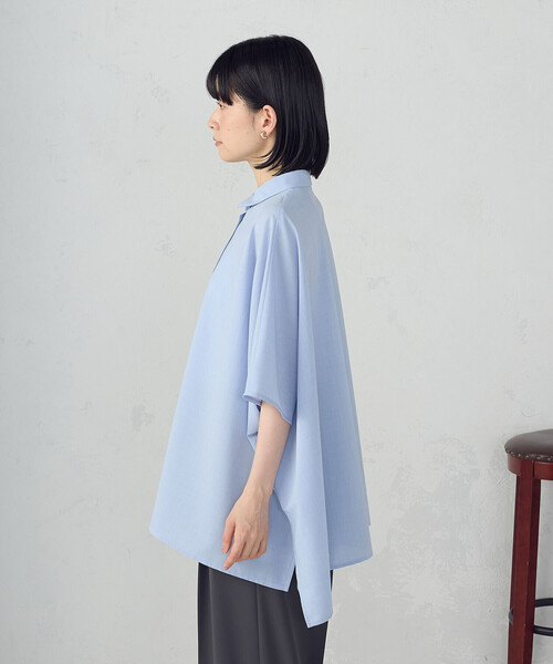 COMME CA ISM(コムサイズム)の「オーバーサイズ シャツ(シャツ/ブラウス・レディース・サックスブルー/ホワイト/チャコール・FREE)」の19枚目の写真