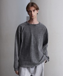 【ジョンエリオット×ドゥーズィエムクラス】♦︎サーマルトップス♦︎グレー♦︎ロンT Men's brushed rib l/s crew neck （Tシャツ）｜three dots