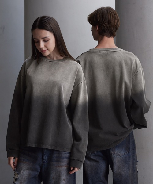CLEL（クレイル）の「【CLEL】High Vintage Design Basic T-Shirt / ハイヴィンテージデザイン ベーシックTシャツ(ロンT)（Tシャツ/カットソー・メンズ・ブラック系/グレー系/グリーン系1/ホワイト系/ブラック系1/グレー系1・XS/S/M/L）」の18枚目の写真