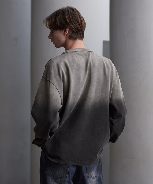 CLEL（クレイル）の「【CLEL】High Vintage Design Basic T-Shirt / ハイヴィンテージデザイン ベーシックTシャツ(ロンT)（Tシャツ/カットソー・メンズ・ブラック系/グレー系/グリーン系1/ホワイト系/ブラック系1/グレー系1・XS/S/M/L）」の20枚目の写真