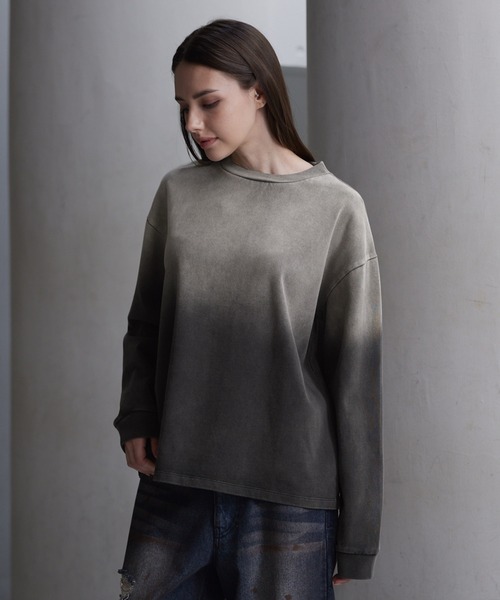 CLEL（クレイル）の「【CLEL】High Vintage Design Basic T-Shirt / ハイヴィンテージデザイン ベーシックTシャツ(ロンT)（Tシャツ/カットソー・メンズ・ブラック系/グレー系/グリーン系1/ホワイト系/ブラック系1/グレー系1・XS/S/M/L）」の21枚目の写真