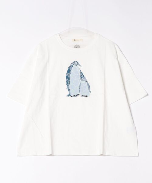tシャツ (BD)「BARNDOOR」総柄 プリント ドルマンスリーブ Tシャツ レディース BARNDOOR tシャツ (BD)「BARNDOOR」総柄 プリント ドルマン