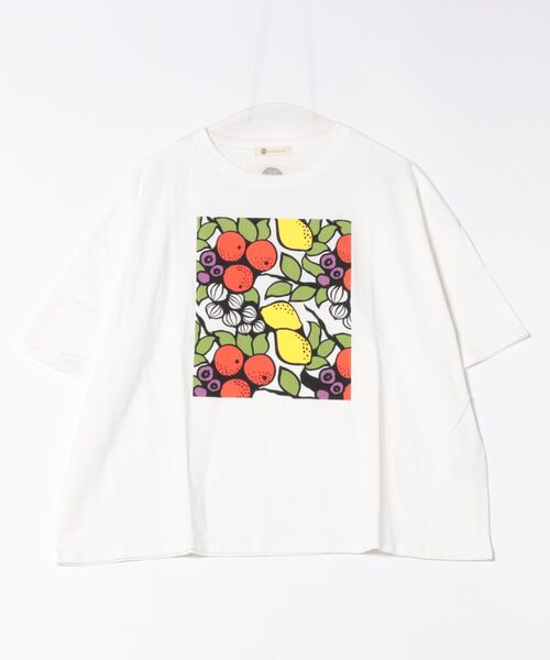 BD)【BARNDOOR】フロント プリント ドルマンスリーブ Tシャツ（T
