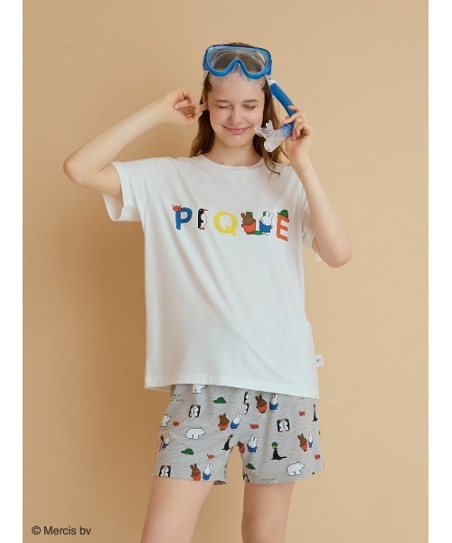 Dick Bruna】【接触冷感】ワンポイントTシャツ（ルームウェア