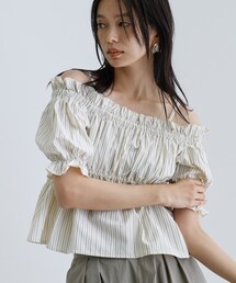 GALLEST | 【一部店舗限定】オフショルシャーリングブラウス(シャツ/ブラウス)