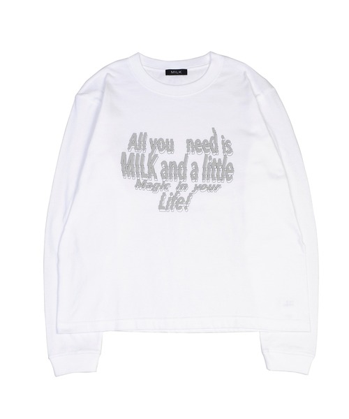 MILK(ミルク)の「Message Tシャツ(Tシャツ/カットソー・レディース・C/A・FREE)」の2枚目の写真