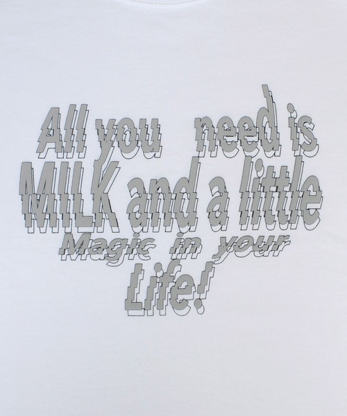 MILK(ミルク)の「Message Tシャツ(Tシャツ/カットソー・レディース・C/A・FREE)」の8枚目の写真