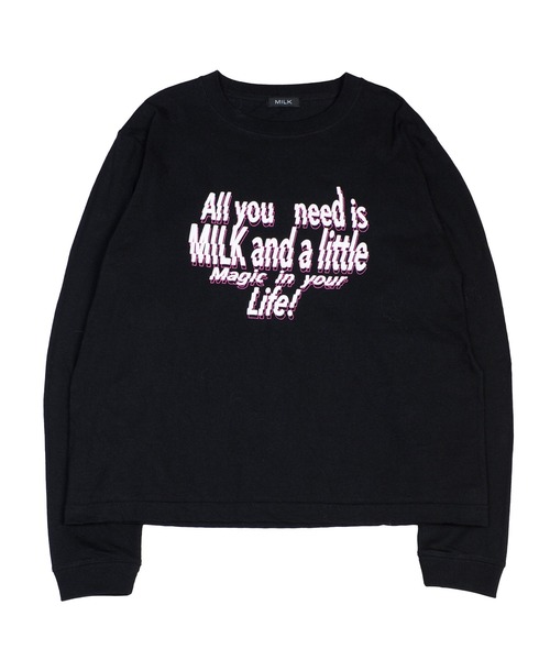 MILK(ミルク)の「Message Tシャツ(Tシャツ/カットソー・レディース・C/A・FREE)」の3枚目の写真
