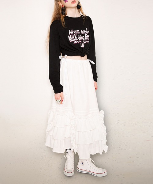 MILK(ミルク)の「Message Tシャツ(Tシャツ/カットソー・レディース・C/A・FREE)」の7枚目の写真