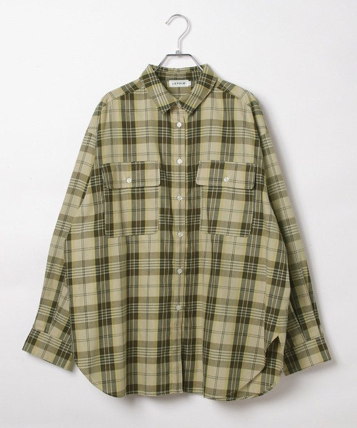 セール】チェック長袖シャツ 497481（シャツ/ブラウス）｜LEPSIM