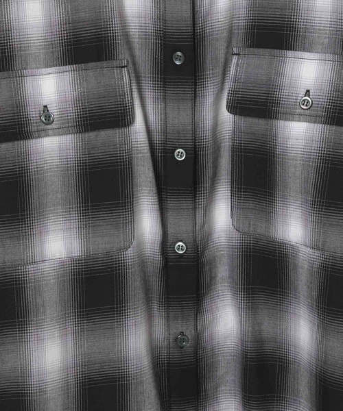 LEPSIM（レプシィム）の「チェック長袖シャツ　497481（シャツ/ブラウス・レディース・イエロー/ブルー/ブラック・FREE）」の6枚目の写真