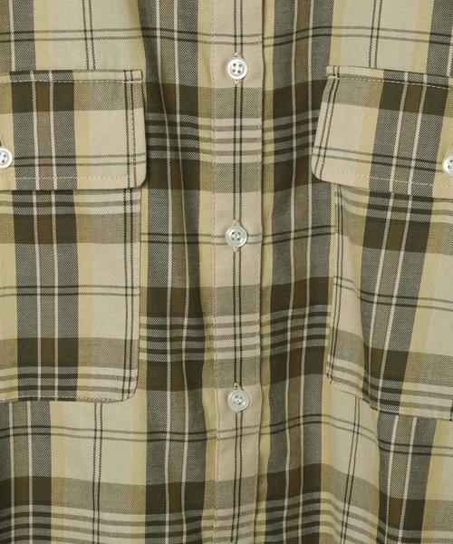 LEPSIM（レプシィム）の「チェック長袖シャツ　497481（シャツ/ブラウス・レディース・イエロー/ブルー/ブラック・FREE）」の5枚目の写真
