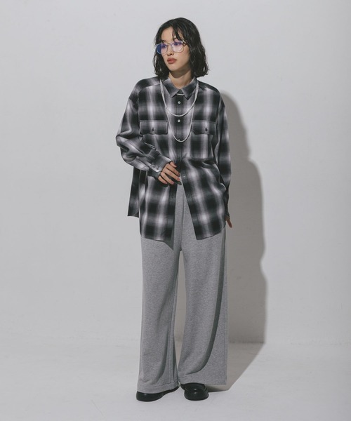 LEPSIM（レプシィム）の「チェック長袖シャツ　497481（シャツ/ブラウス・レディース・イエロー/ブルー/ブラック・FREE）」の13枚目の写真