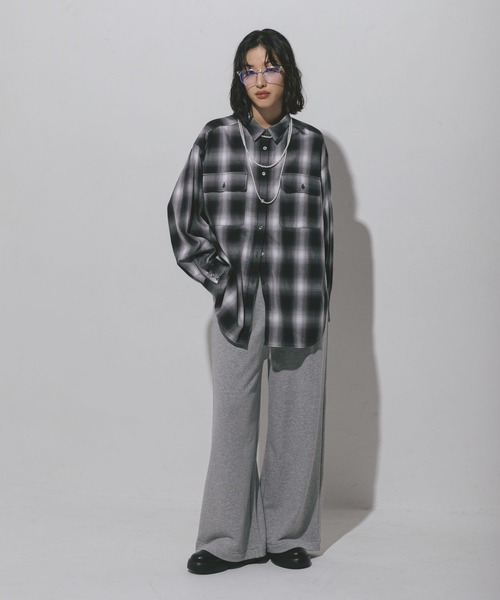 LEPSIM（レプシィム）の「チェック長袖シャツ　497481（シャツ/ブラウス・レディース・イエロー/ブルー/ブラック・FREE）」の14枚目の写真