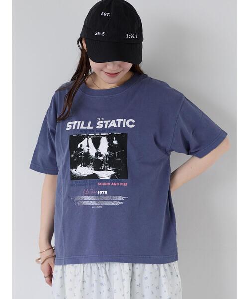 ehka sopo（エヘカソポ）の「バンドプリントTシャツ（Tシャツ/カットソー・レディース・ブルー/オフホワイト/グリーン/チャコールグレー・F）」の22枚目の写真