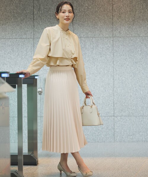 ANY SIS（エニィスィス）の「ラッフルレイヤード ブラウス（シャツ/ブラウス・レディース・イエロー系1/ワイン系1/ダルブルー系1・MEDIUM）」の6枚目の写真