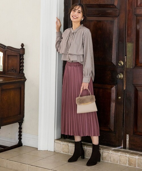 ANY SIS（エニィスィス）の「ラッフルレイヤード ブラウス（シャツ/ブラウス・レディース・イエロー系1/ワイン系1/ダルブルー系1・MEDIUM）」の12枚目の写真