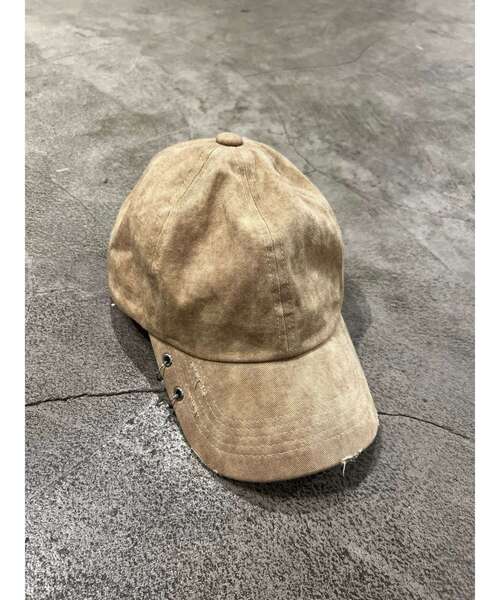 EMODA(エモダ)の「アイレットピアシングキャップ(キャップ・レディース・グレー/ベージュ・FREE)」の5枚目の写真