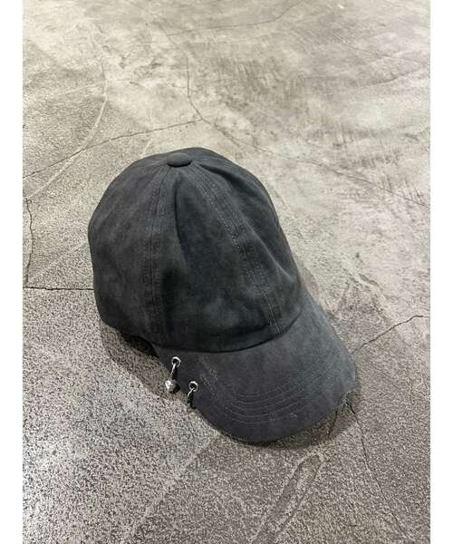 EMODA(エモダ)の「アイレットピアシングキャップ(キャップ・レディース・グレー/ベージュ・FREE)」の6枚目の写真