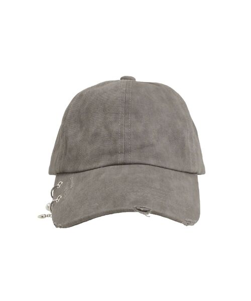 EMODA(エモダ)の「アイレットピアシングキャップ(キャップ・レディース・グレー/ベージュ・FREE)」の7枚目の写真