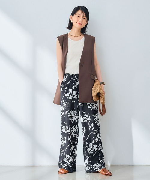 CROSS FUNCTION（クロスファンクション）の「《UV/通気性》サマ美え ノーカラージレ【CROSS FUNCTION/クロスファンクション】（ベスト・レディース・ダークブラウン/チャコールグレー・M/L/LL）」の11枚目の写真