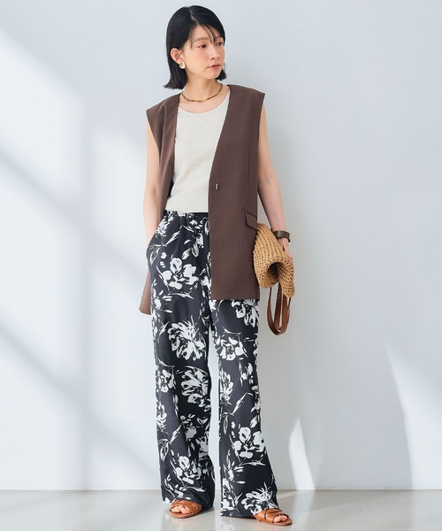 CROSS FUNCTION（クロスファンクション）の「《UV/通気性》サマ美え ノーカラージレ【CROSS FUNCTION/クロスファンクション】（ベスト・レディース・ダークブラウン/チャコールグレー・M/L/LL）」の12枚目の写真