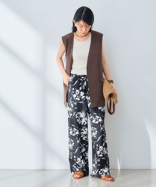 CROSS FUNCTION（クロスファンクション）の「《UV/通気性》サマ美え ノーカラージレ【CROSS FUNCTION/クロスファンクション】（ベスト・レディース・ダークブラウン/チャコールグレー・M/L/LL）」の13枚目の写真