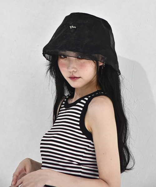 Y/lim（イリム）の「カップ付きボーダーリンガータンク（タンクトップ・レディース・ブラック/レッド/ブラウン・M/L）」の6枚目の写真