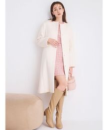 CELFORD(セルフォード)のカシミヤ混ノーカラーコート(ノーカラーコート)