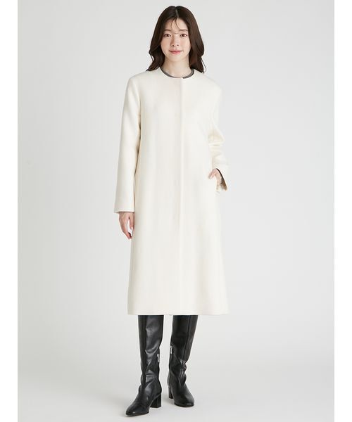 CELFORD カシミア混 ノーカラーコート カシミヤ混ノーカラーコート | セルフォード(CELFORD) | マルイ