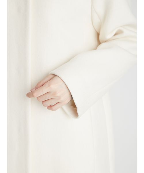 CELFORD（セルフォード）の「カシミヤ混ノーカラーコート（ノーカラー