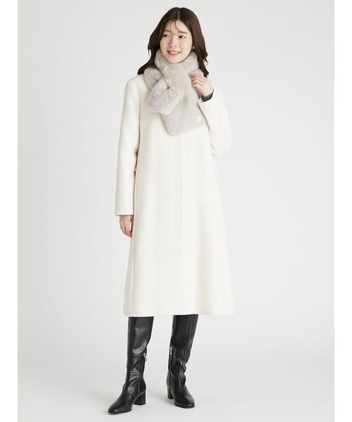 CELFORD（セルフォード）の「カシミヤ混ノーカラーコート（ノー