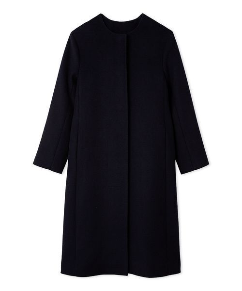 最終値下げ！タグ付き新品未使用セルフォード　カシミヤ混ノーカラーコート38 CELFORD（セルフォード）の「カシミア混ノーカラーコート（その他