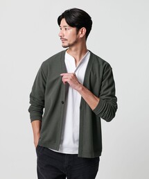 【WEB限定 WARDROBE SMART】エアリー カノコ カーディガン 【抗菌・防臭】