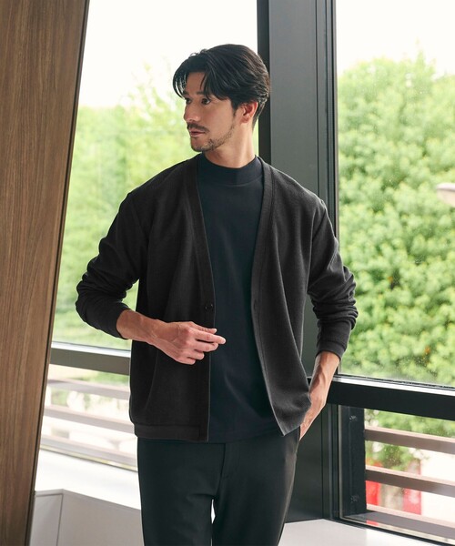 WEB限定 WARDROBE SMART】エアリー カノコ カーディガン 抗菌防臭