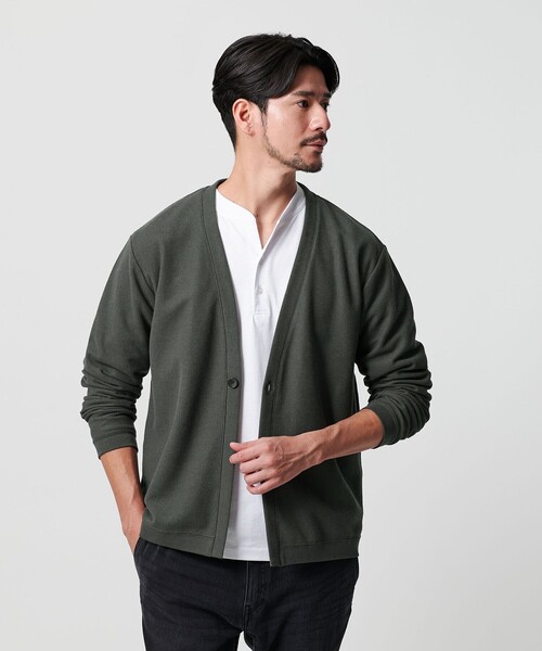 WEB限定 WARDROBE SMART】エアリー カノコ カーディガン 抗菌防臭