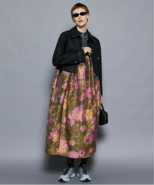メゾンスペシャル　バルーン　ワンピース 25AW PRE-ORDER】Jacquard Motif Balloon Camisole Dress