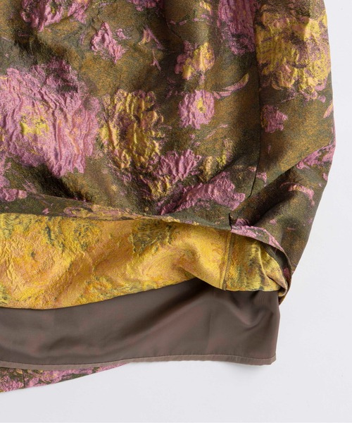 MAISON SPECIAL（メゾンスペシャル）の「Jacquard Motif Balloon Camisole Dress/ジャガードモチーフバルーンキャミワンピース（ワンピース・レディース・ホワイト/マルチ/シルバー・36/38）」の22枚目の写真