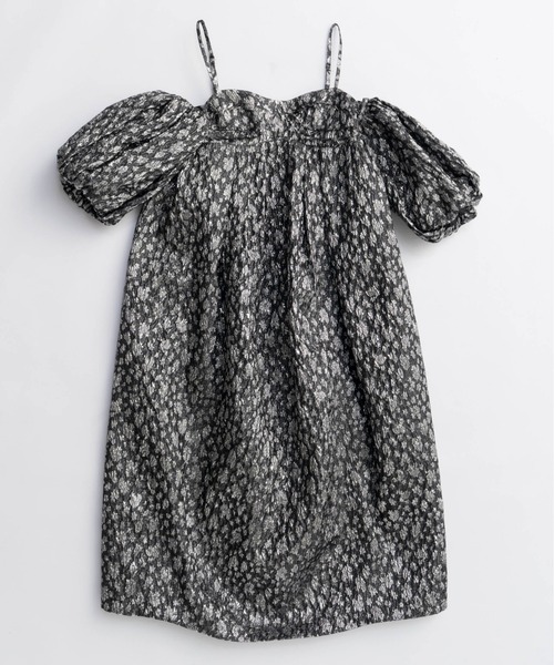メゾンスペシャル　バルーン　ワンピース 25AW PRE-ORDER】Jacquard Motif Balloon Camisole Dress