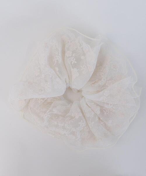 WEGO(ウィゴー)の「WEGO/フラワーレースシュシュ(シュシュ・レディース・ブラック/アイボリー・FREE)」の6枚目の写真