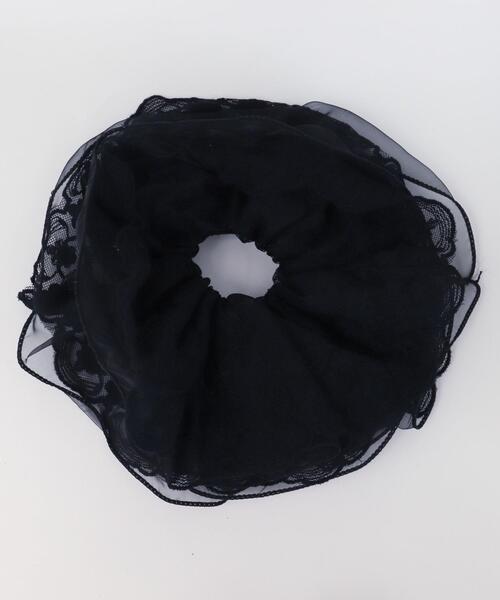 WEGO(ウィゴー)の「WEGO/フラワーレースシュシュ(シュシュ・レディース・ブラック/アイボリー・FREE)」の7枚目の写真