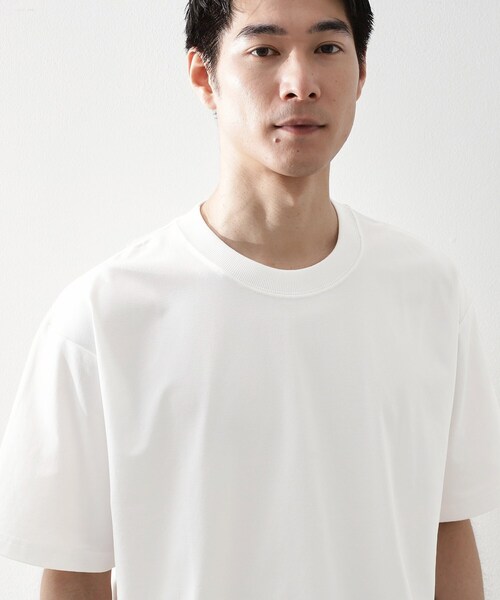 THE SHOP TK （ザ ショップ ティーケー ）の「【ご好評につき再入荷！】PERFECTEE／パーフェクティー 接触冷感／吸水速乾／UVカット／防シワ（Tシャツ/カットソー・メンズ・ブルーグリーン/ブラウン系その他/オフホワイト/チャコールグレー・04/03/02）」の8枚目の写真