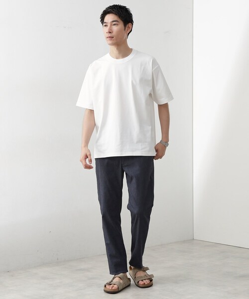 THE SHOP TK （ザ ショップ ティーケー ）の「【ご好評につき再入荷！】PERFECTEE／パーフェクティー 接触冷感／吸水速乾／UVカット／防シワ（Tシャツ/カットソー・メンズ・ブルーグリーン/ブラウン系その他/オフホワイト/チャコールグレー・04/03/02）」の10枚目の写真