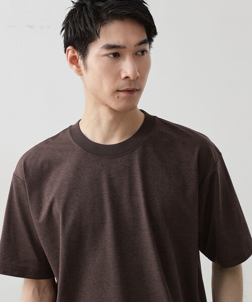 THE SHOP TK （ザ ショップ ティーケー ）の「【ご好評につき再入荷！】PERFECTEE／パーフェクティー 接触冷感／吸水速乾／UVカット／防シワ（Tシャツ/カットソー・メンズ・ブルーグリーン/ブラウン系その他/オフホワイト/チャコールグレー・04/03/02）」の21枚目の写真