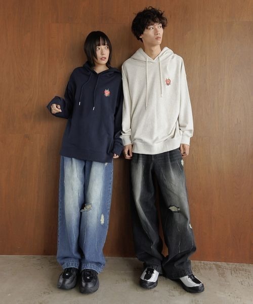 PBLIM（ページボーイリム）の「《UNISEX》エイジングデニム（デニムパンツ・レディース・ブルー/ブラック・LARGE/MEDIUM）」の21枚目の写真