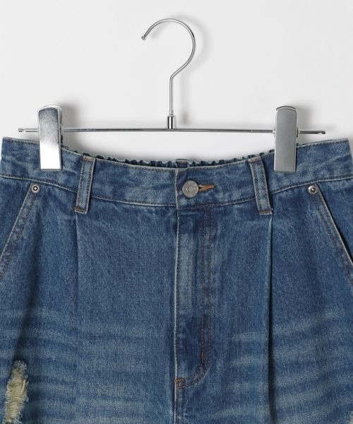 PBLIM（ページボーイリム）の「《UNISEX》エイジングデニム（デニムパンツ・レディース・ブルー/ブラック・LARGE/MEDIUM）」の14枚目の写真