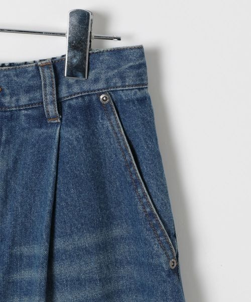 PBLIM（ページボーイリム）の「《UNISEX》エイジングデニム（デニムパンツ・レディース・ブルー/ブラック・LARGE/MEDIUM）」の3枚目の写真